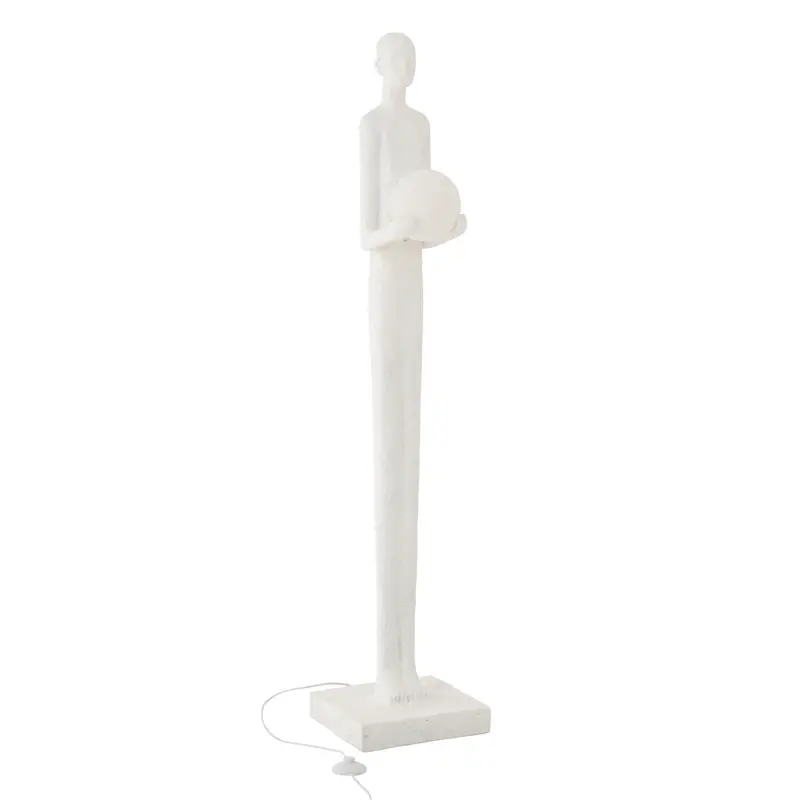 Staanlamp Persoon Polyresin Wit J-Line