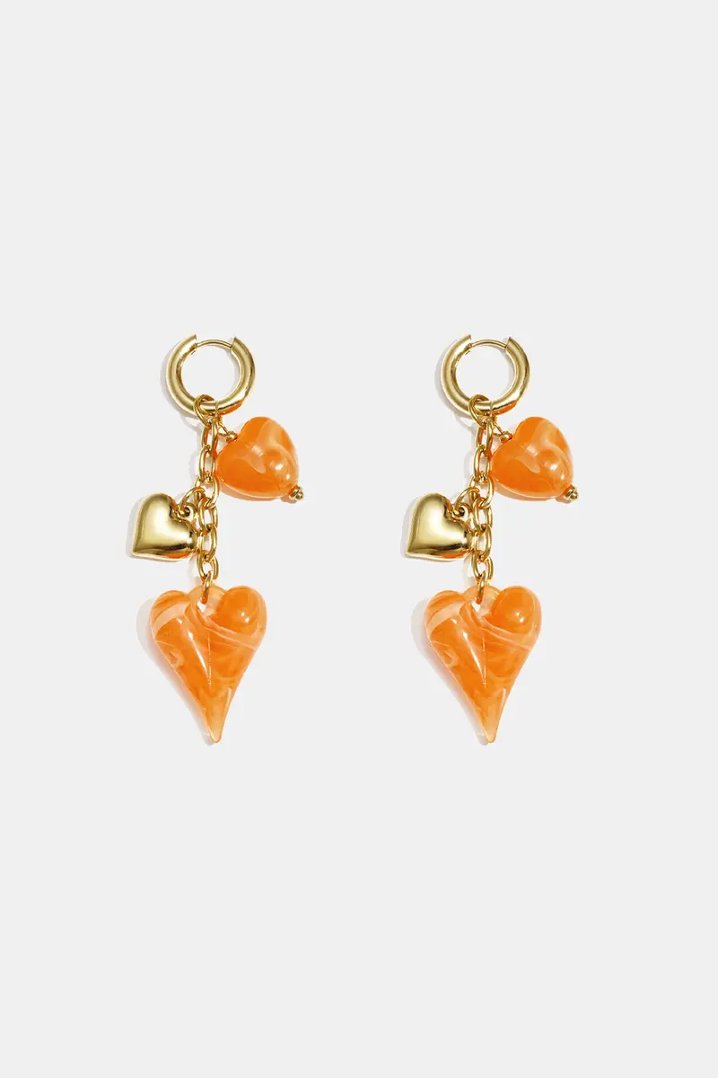 Stainless Steel Dangle Earrings Heart Casual Daily Romantic Series Women's jewelry