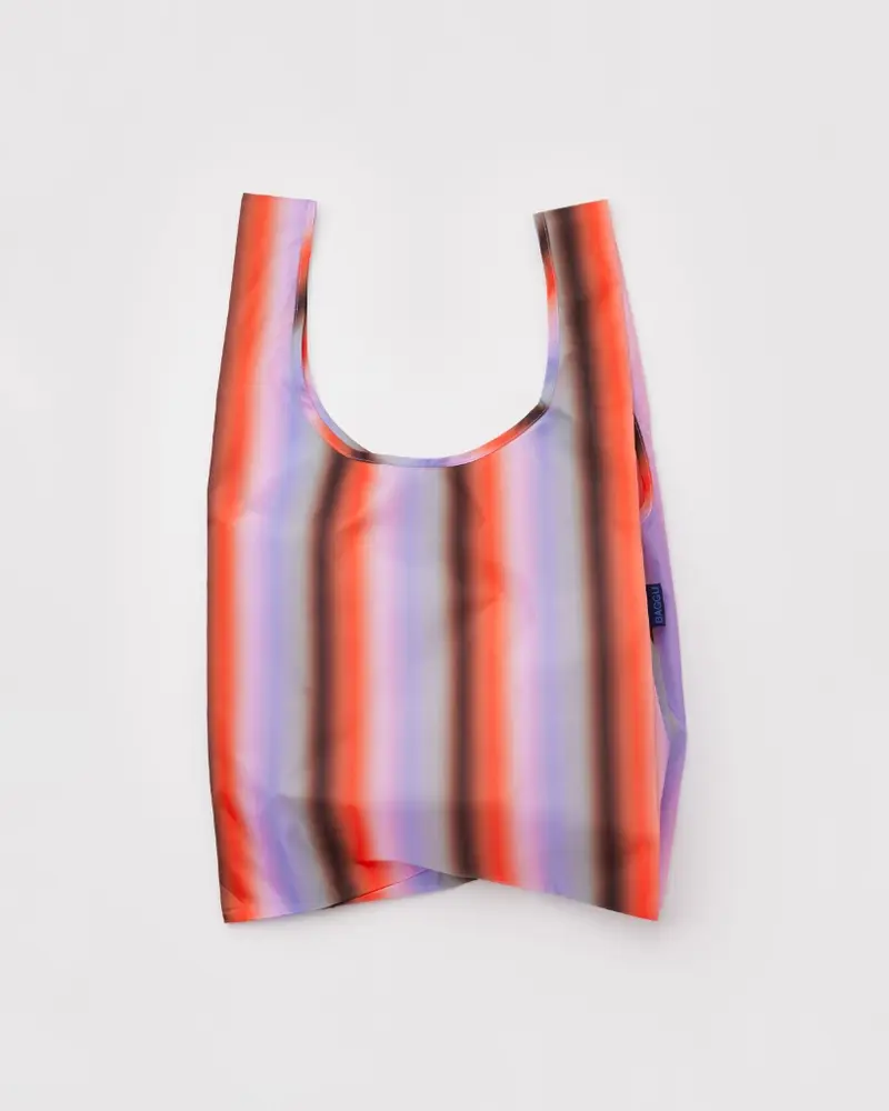 Standard Reusable Bag - Gradient Stripe Poppy & Lilac