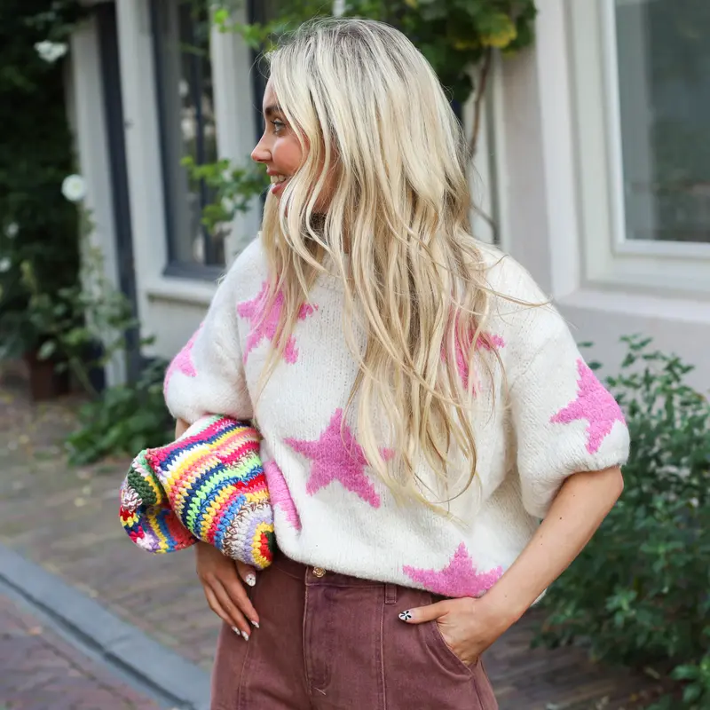 Star knit ecru