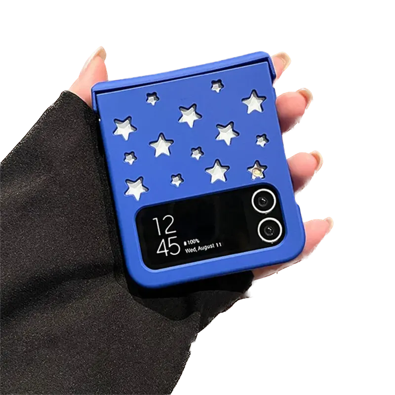 Star Shape Galaxy Z Flip Phone Case (10 Colours)