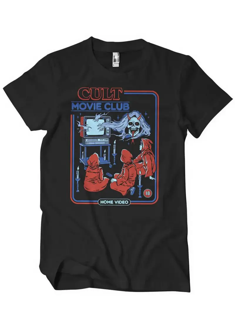 Steven Rhodes Cult Movie Club Black T-Shirt