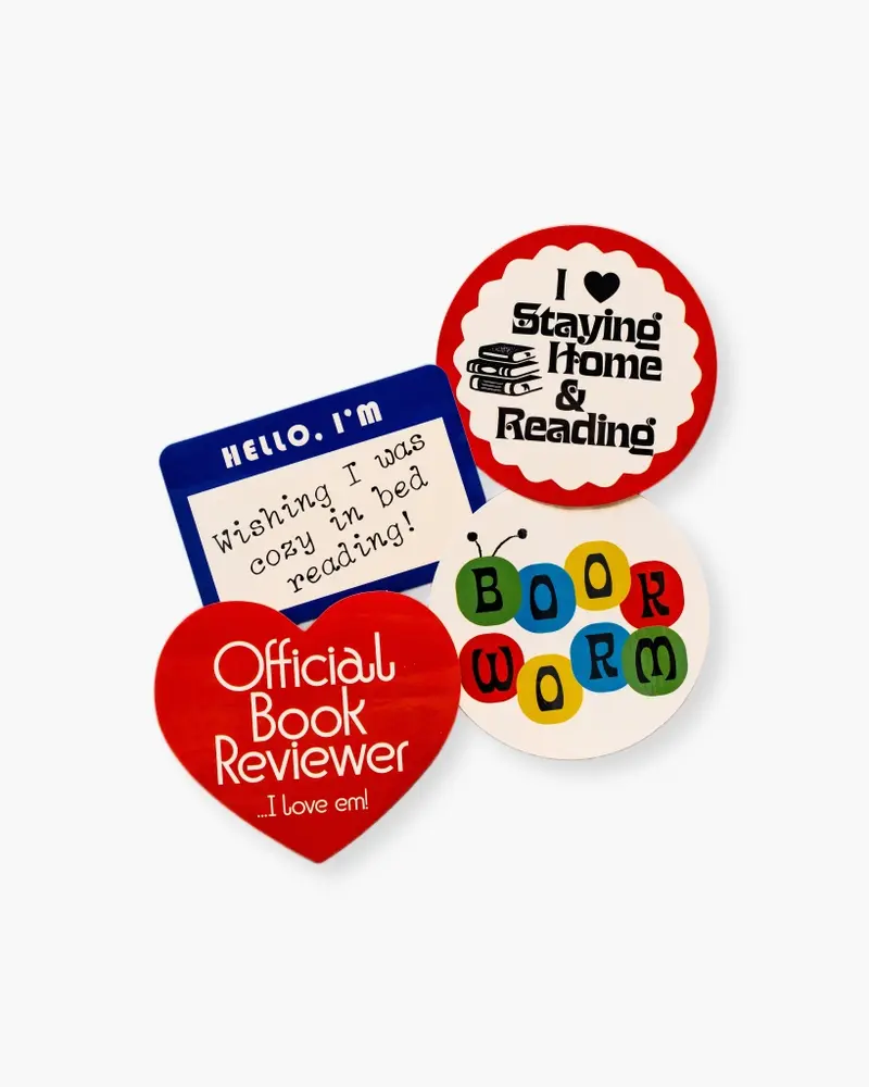 Stick With It! Big Vinyl Stickers - Booked & Busy