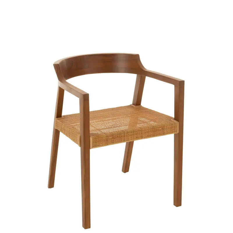Stoel Emma Teakhout Bruin J-Line