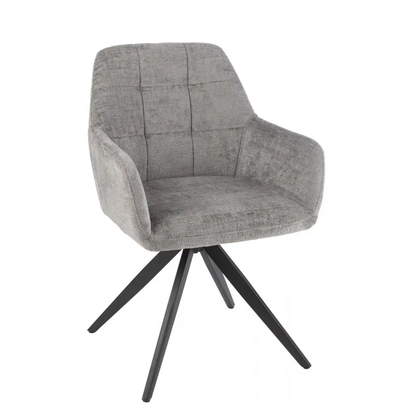 Stoel Louna Ijzer/Acryl Grijs J-Line