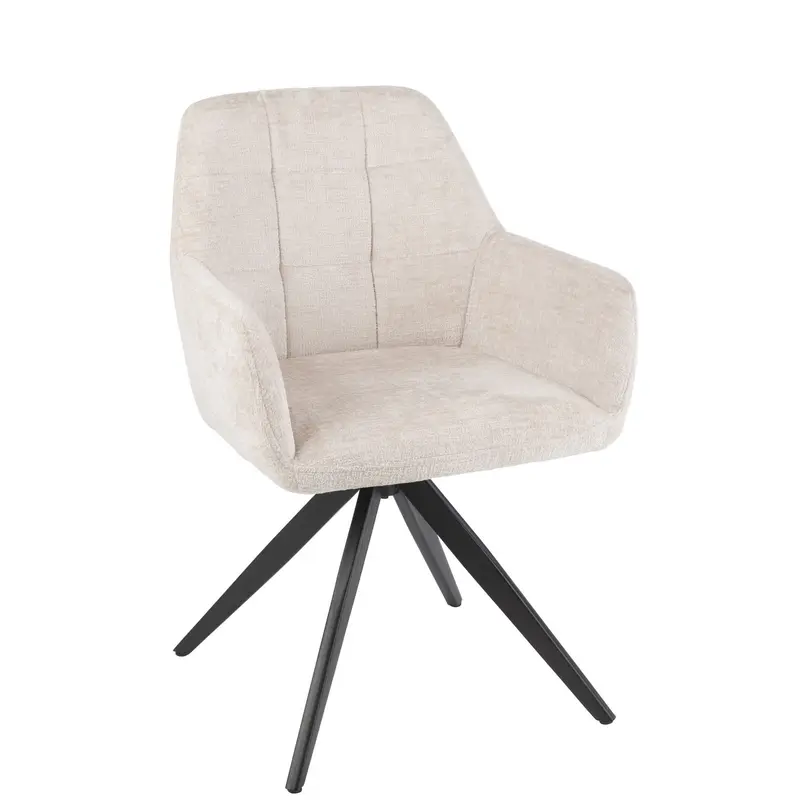 Stoel Louna Ijzer/Acryl Ivoor J-Line