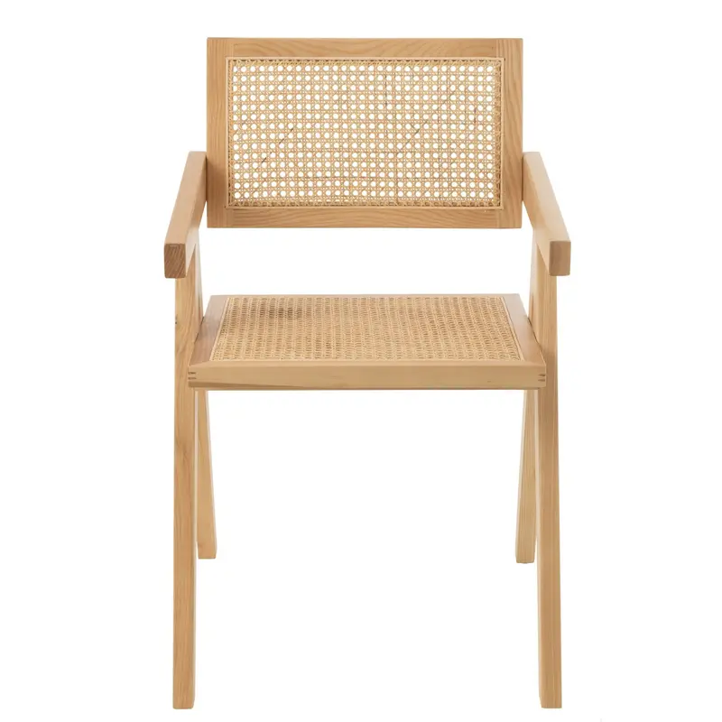 Stoel Rooster Essenhout/Rattan Naturel J-Line