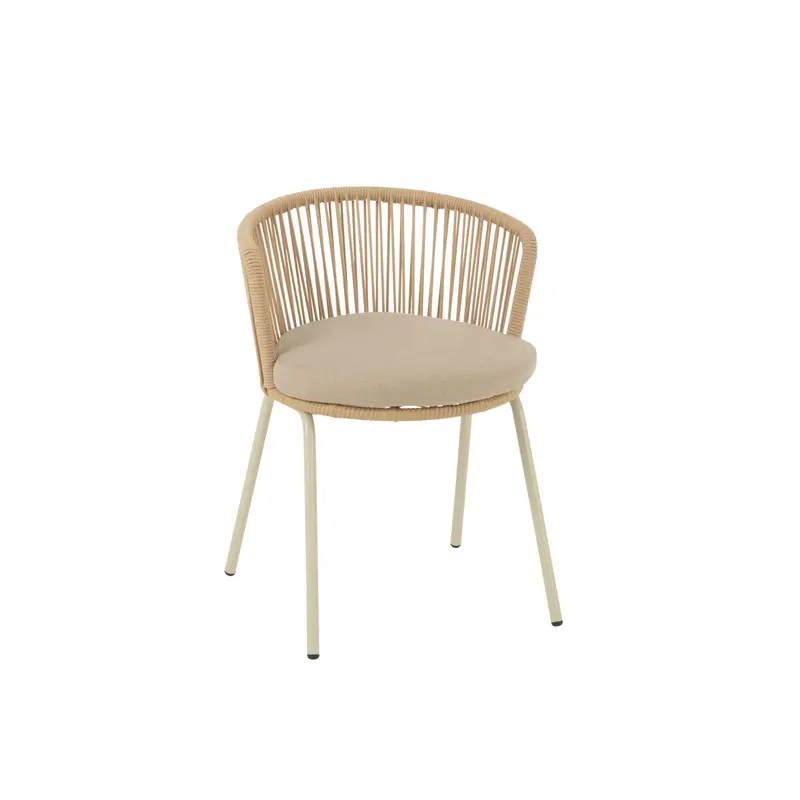 Stoel Toa Metaal/Koord Beige J-Line
