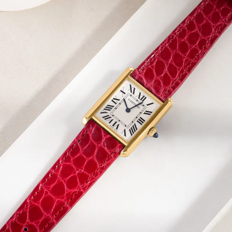 Strap for Cartier Tank Louis (2021 - Today) - Red Alligator