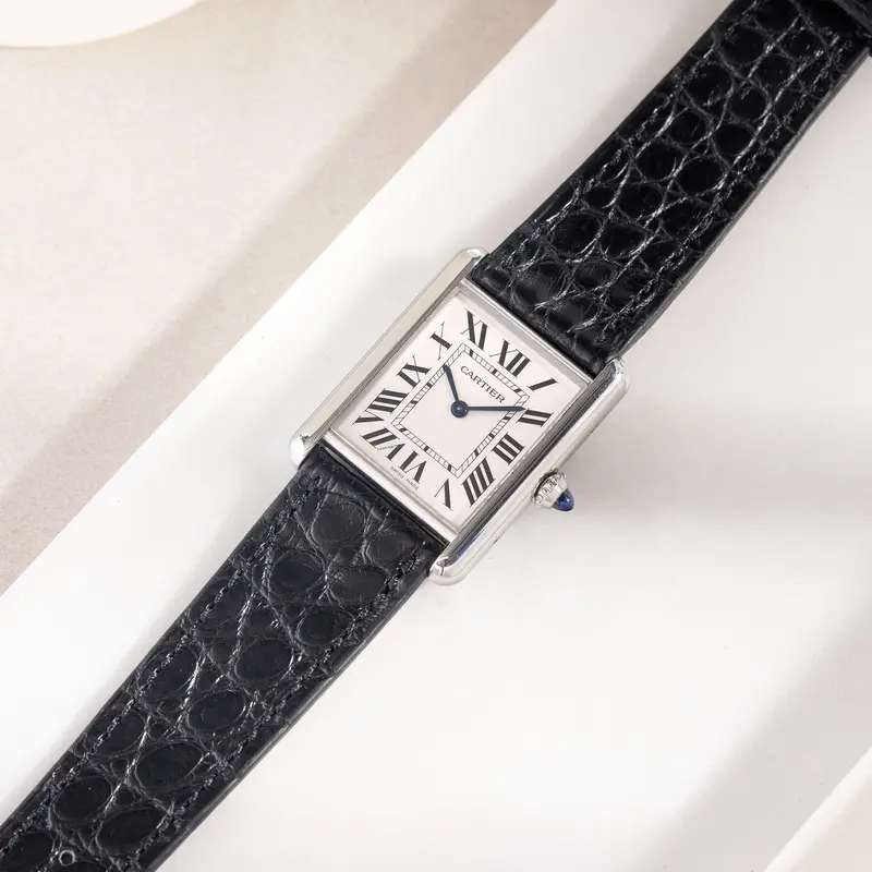 Strap for Cartier Tank Must (2021 - Today) - Black Alligator
