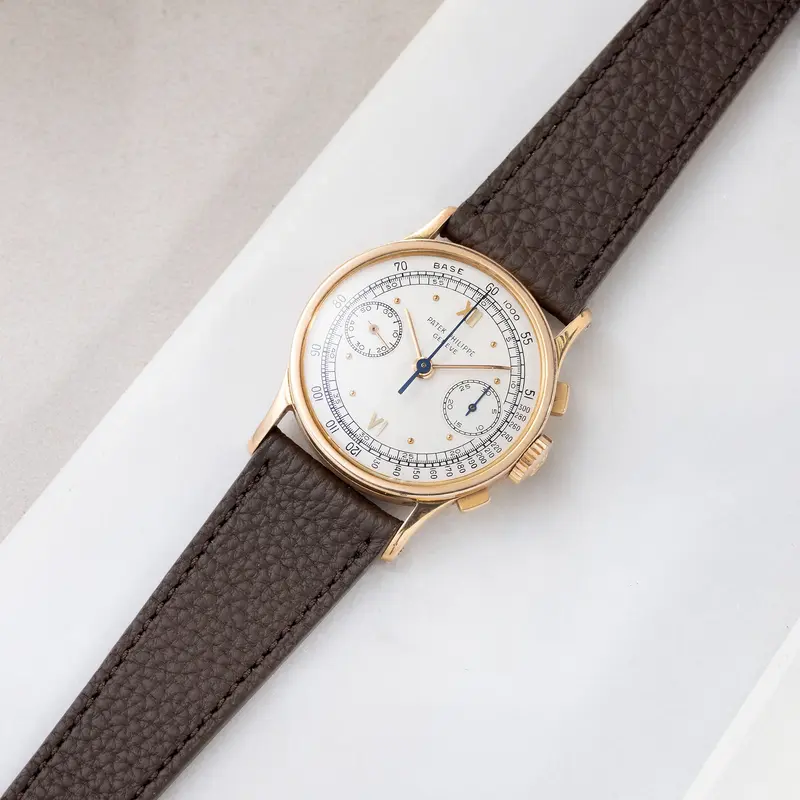 Strap for Patek Philippe 130 / 533 Chronograph - Dark Brown Grana Leather Strap