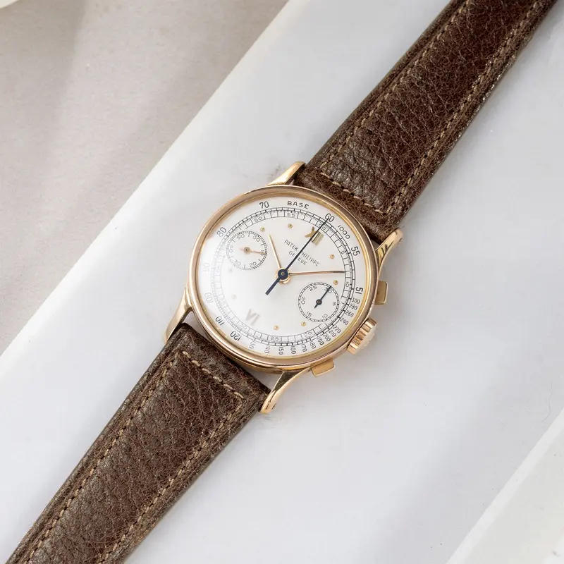 Strap for Patek Philippe 130 / 533 Chronograph - Soft Walnut Brown Boxed Calfskin Watch Strap