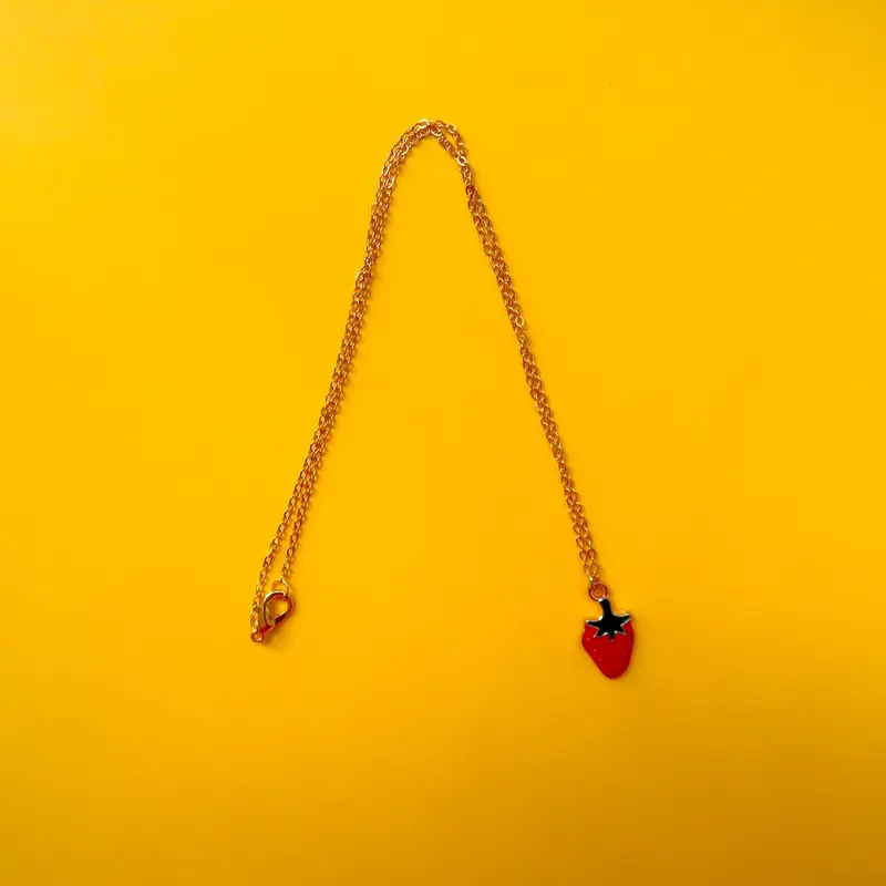 Strawberry Charm Necklace