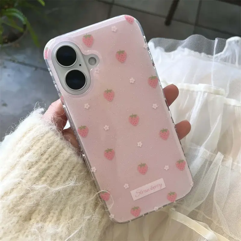 Strawberry Flower iPhone Case