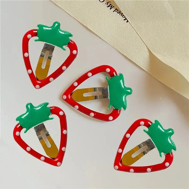 Strawberry Hair Clips (Set of 10)