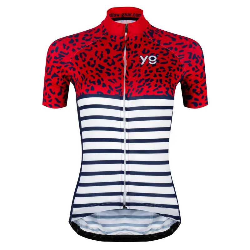 Striped Leopard Cycling Jersey