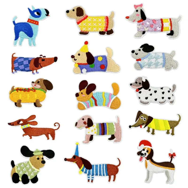 Stylish Dachshund Embroidered Iron-On Patch (Copy)