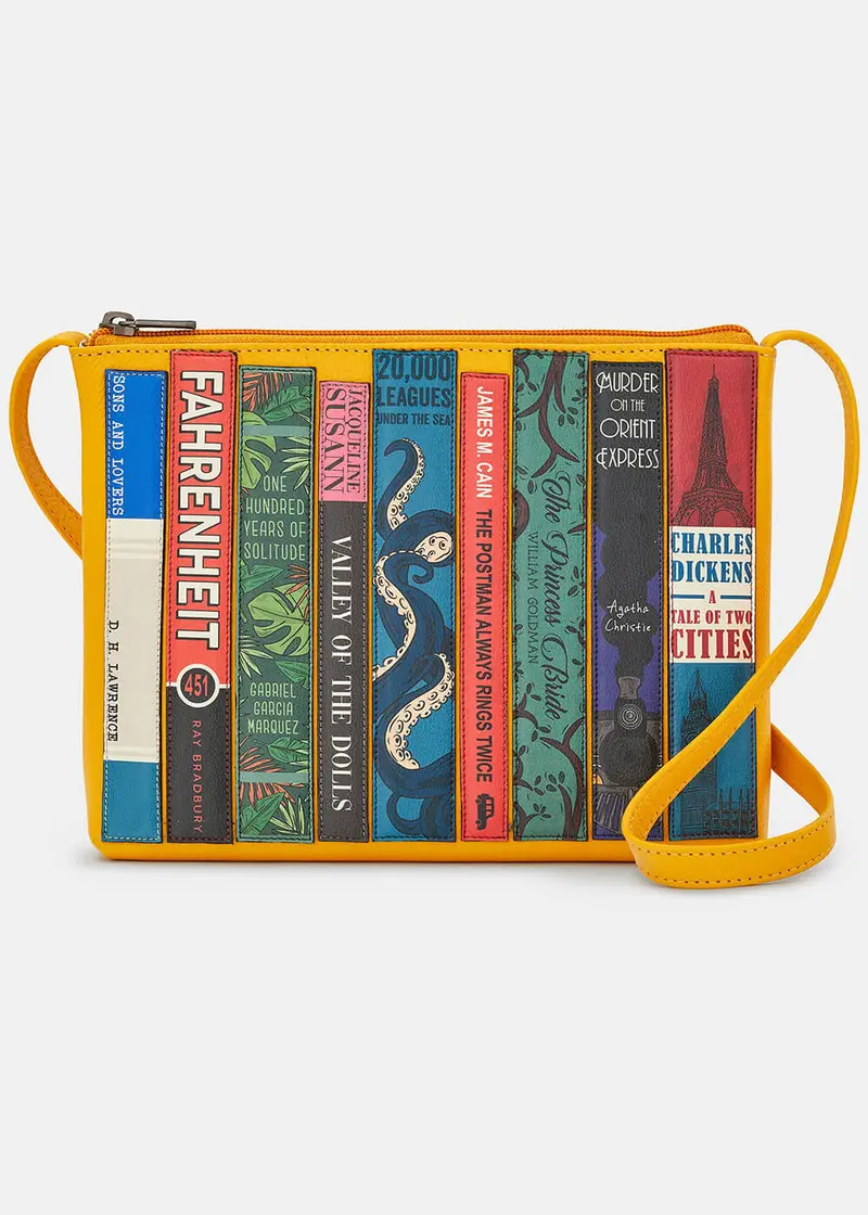 Succubus Bags Bookworm Leather Crossbody Bag Musterd