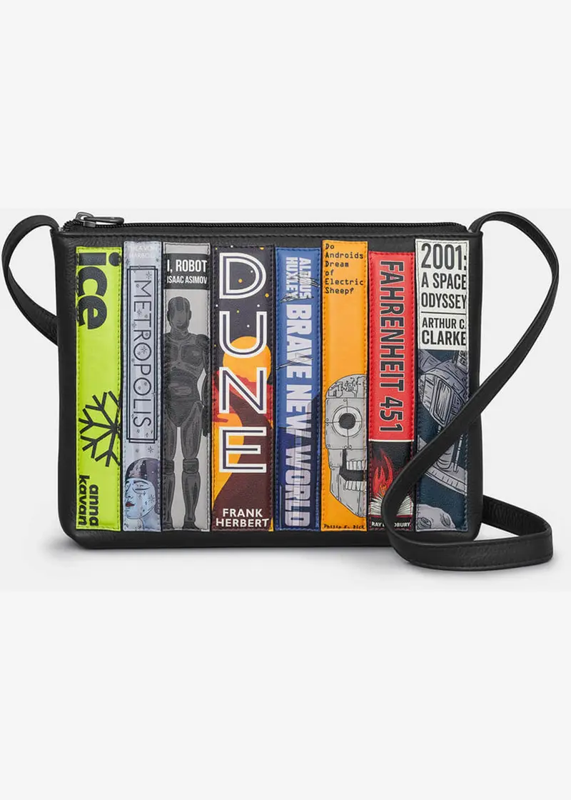Succubus Bags Bookworm Sci-Fi Shoulderbag Black