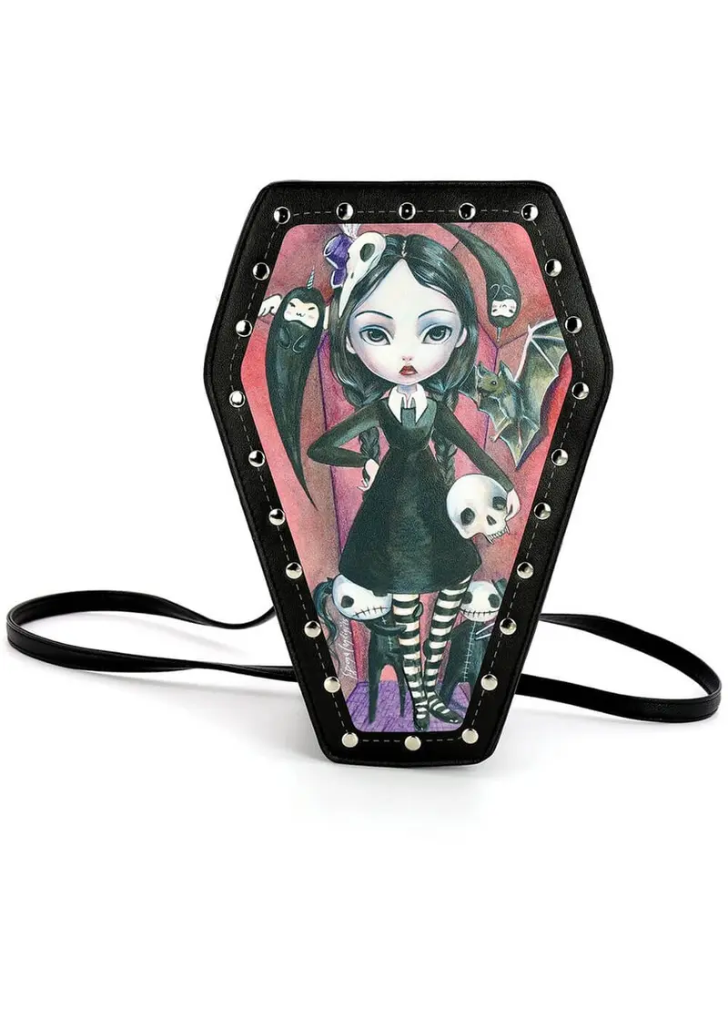 Succubus Bags Coffin Girl Black Backpack