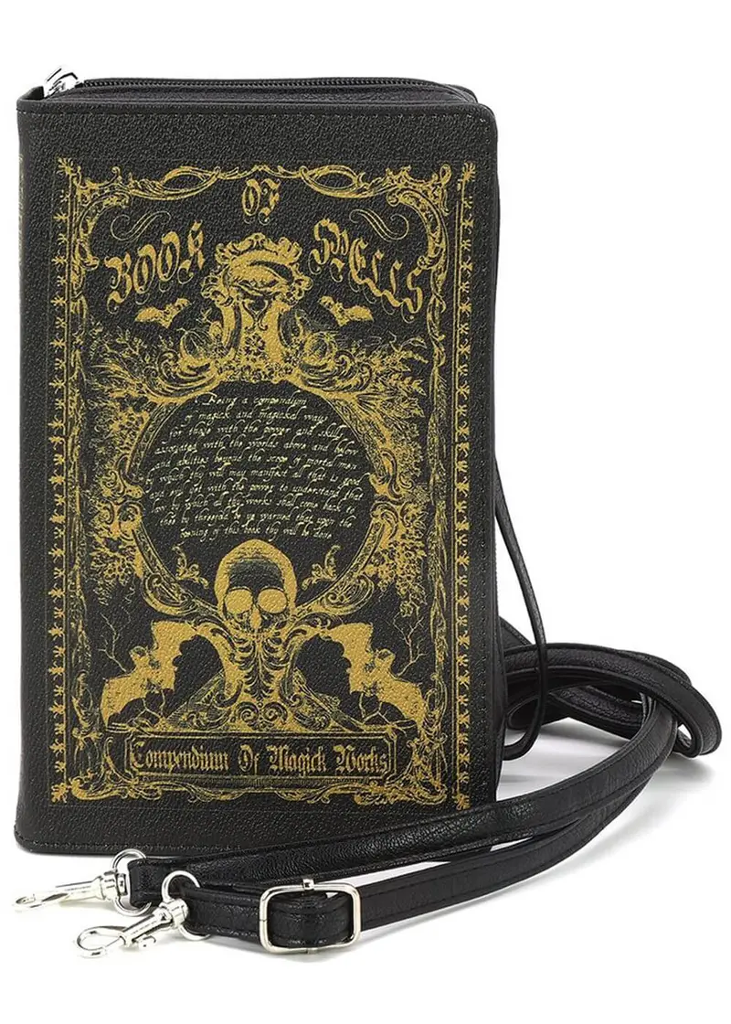 Succubus Bags Compendium of Magick Works Book Shoulder Bag Black
