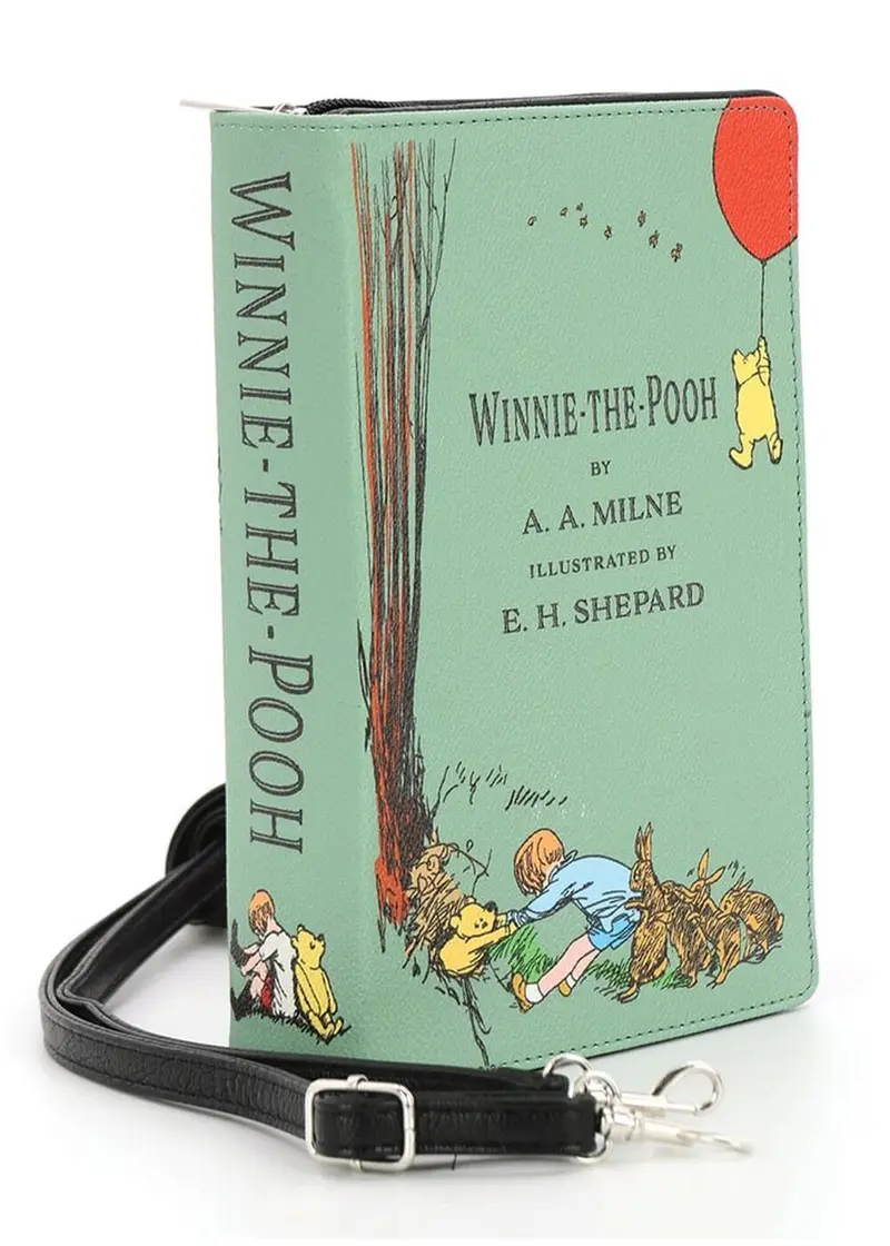 Succubus Bags Winnie the Pooh Book Shoulder Bag Green