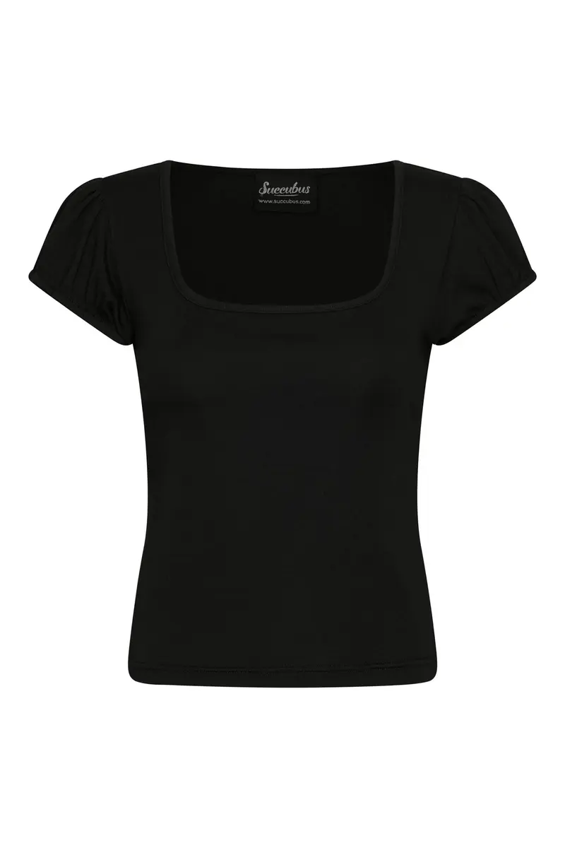 Succubus Clothing Clara 50s Top in Black