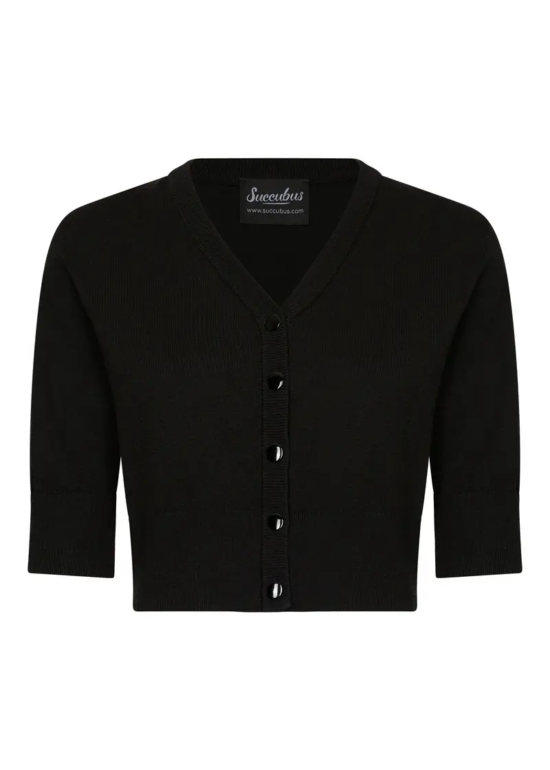 Succubus Clothing Cleo 50's Cardigan Black
