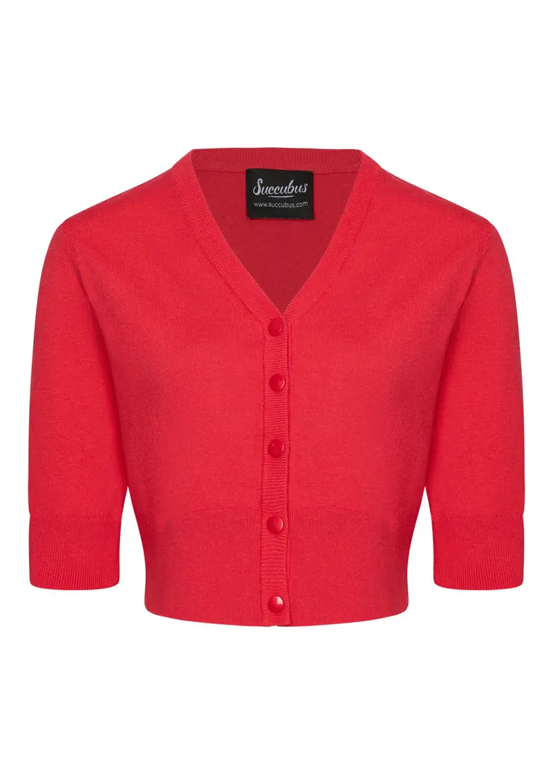 Succubus Clothing Cleo 50's Cardigan Red