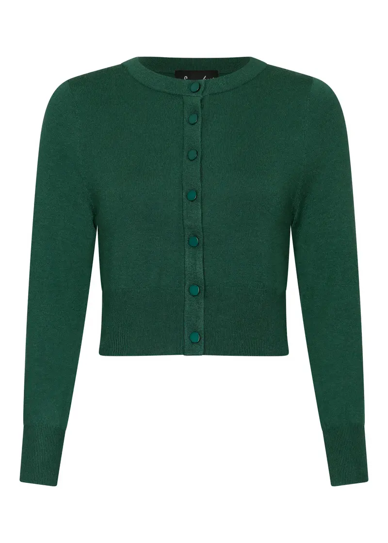 Succubus Clothing Gwen 50s Cardigan Dark Green