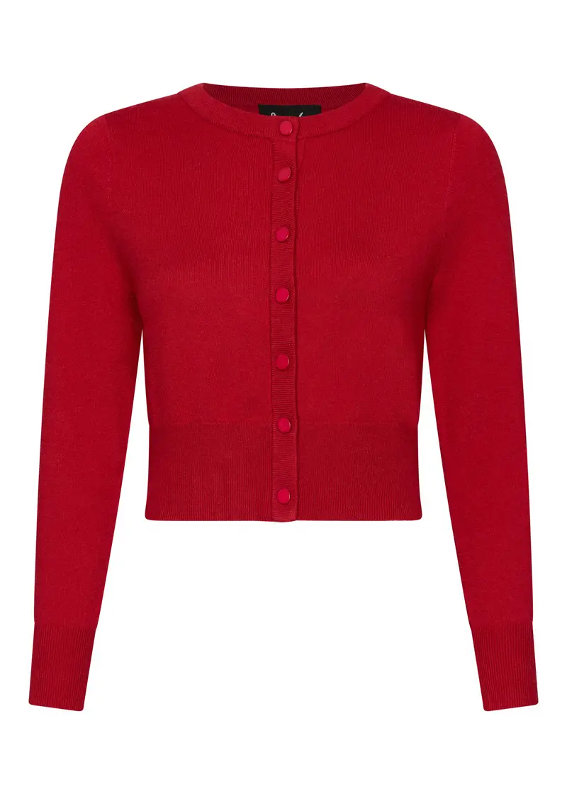 Succubus Clothing Gwen 50's Cardigan Dark Red