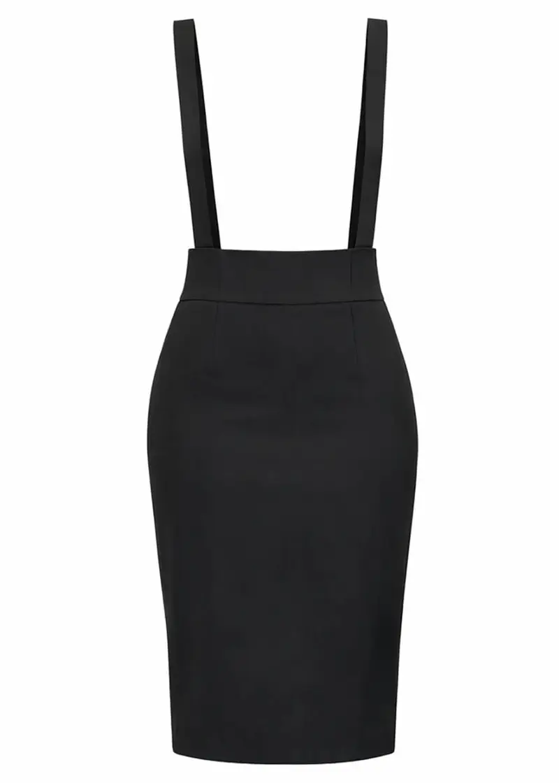 Succubus Clothing Jayne Bengaline 50's Pencil Skirt Black