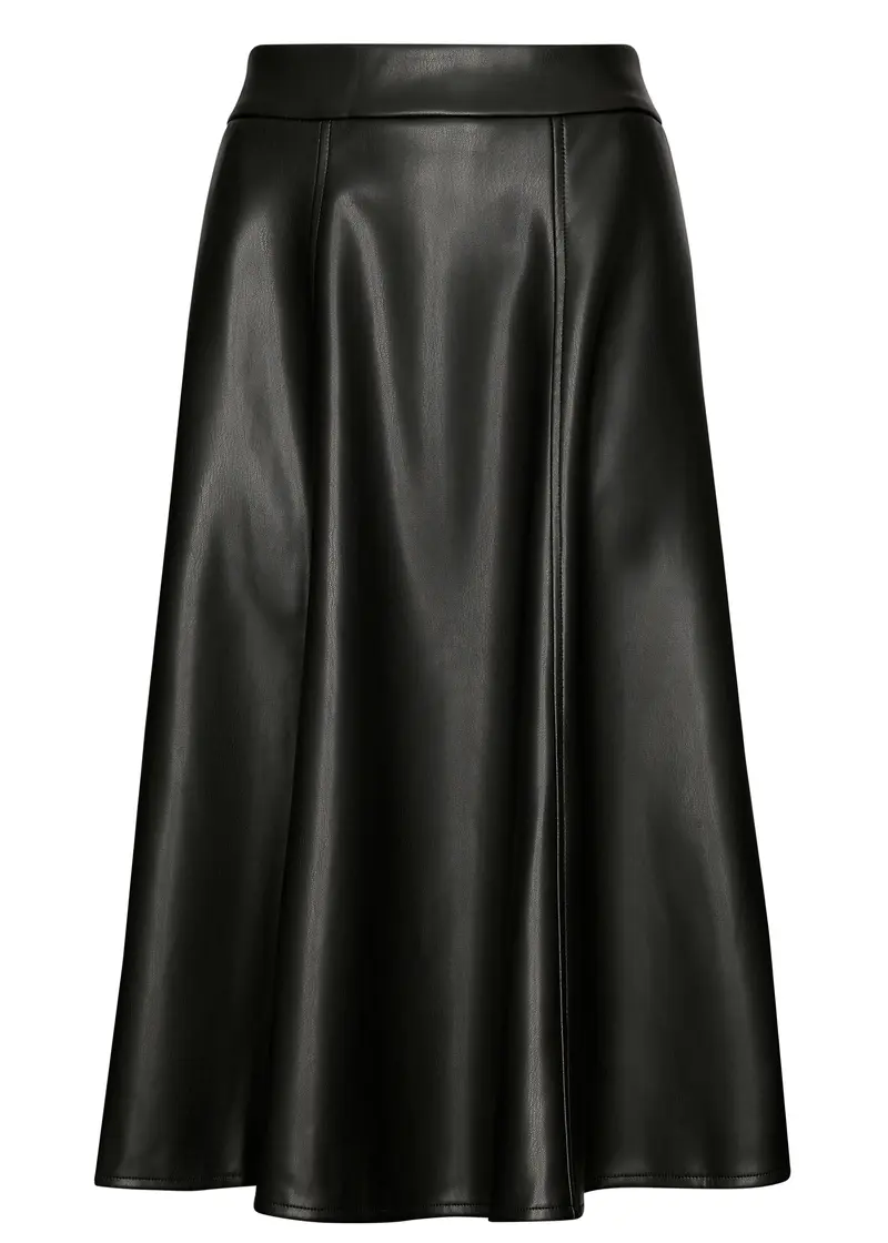 Succubus Clothing Jett PU Skirt Black