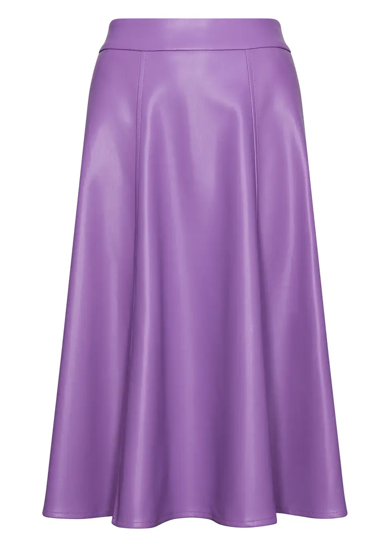 Succubus Clothing Jett PU Skirt Purple