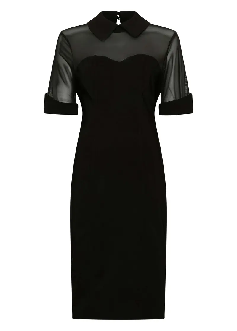 Succubus Clothing Lilian 50s Pencil Dress Black