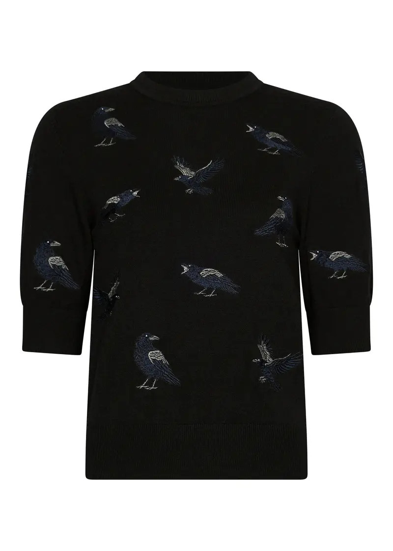 Succubus Clothing Raven Sweater Black