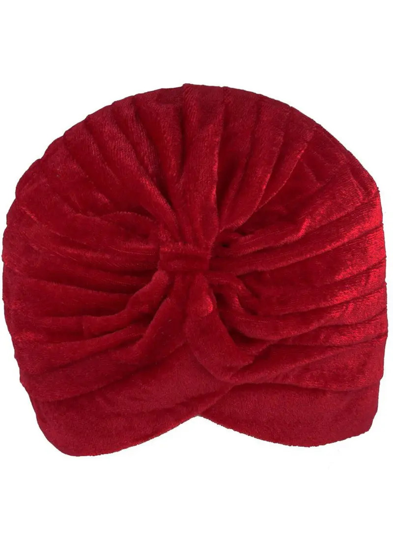Succubus Headwear Velvet 20s Turban Wine