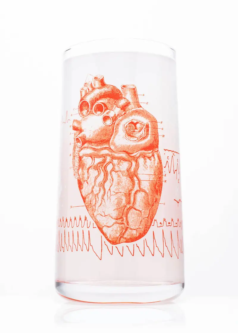 Succubus Home Anatomical Heart Glass