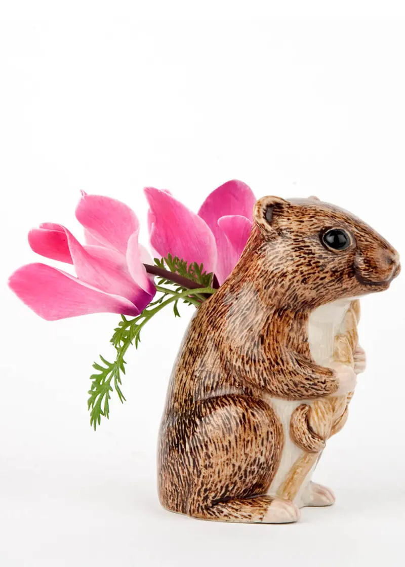 Succubus Home Animal Harvest Mouse Bud Vase Brown