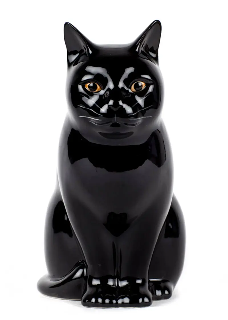 Succubus Home Animal Lucky Cat Large Black Vase