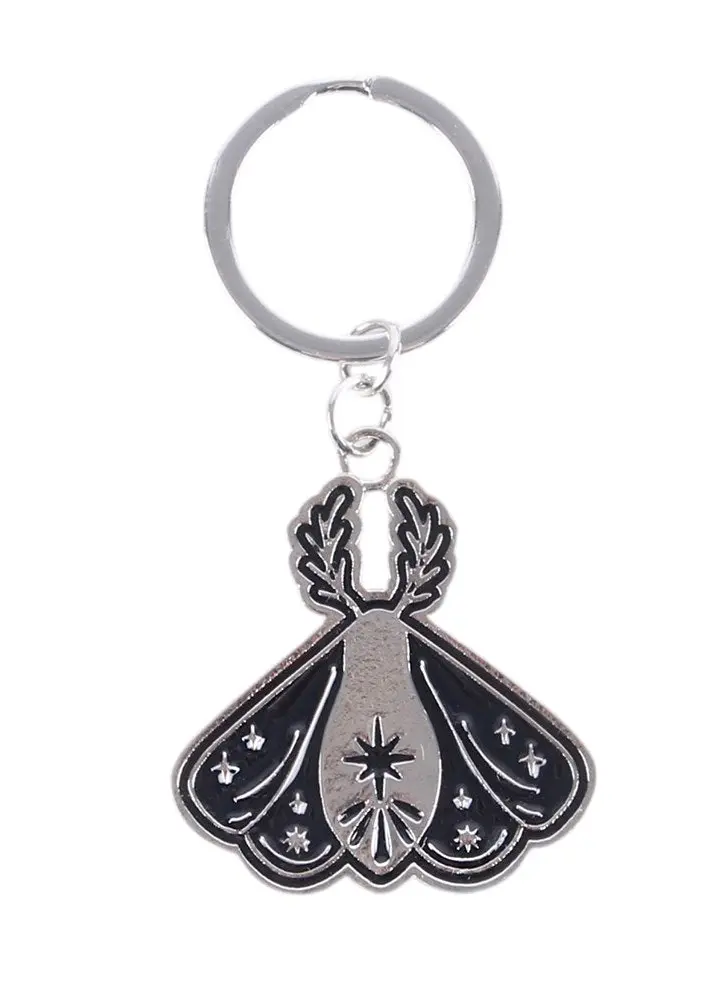 Succubus Home Black Moth Keychain Black