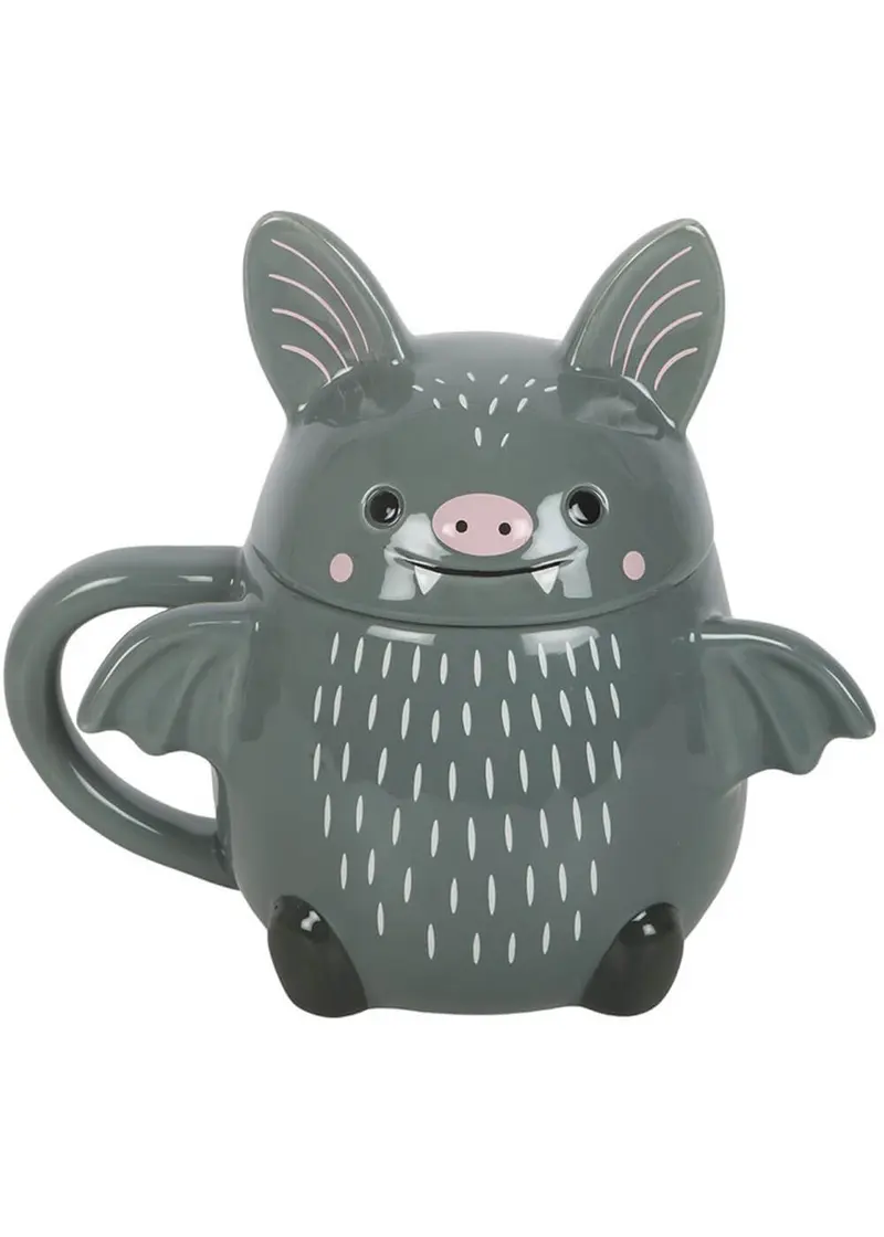Succubus Home Cute Bat Mug with Lid