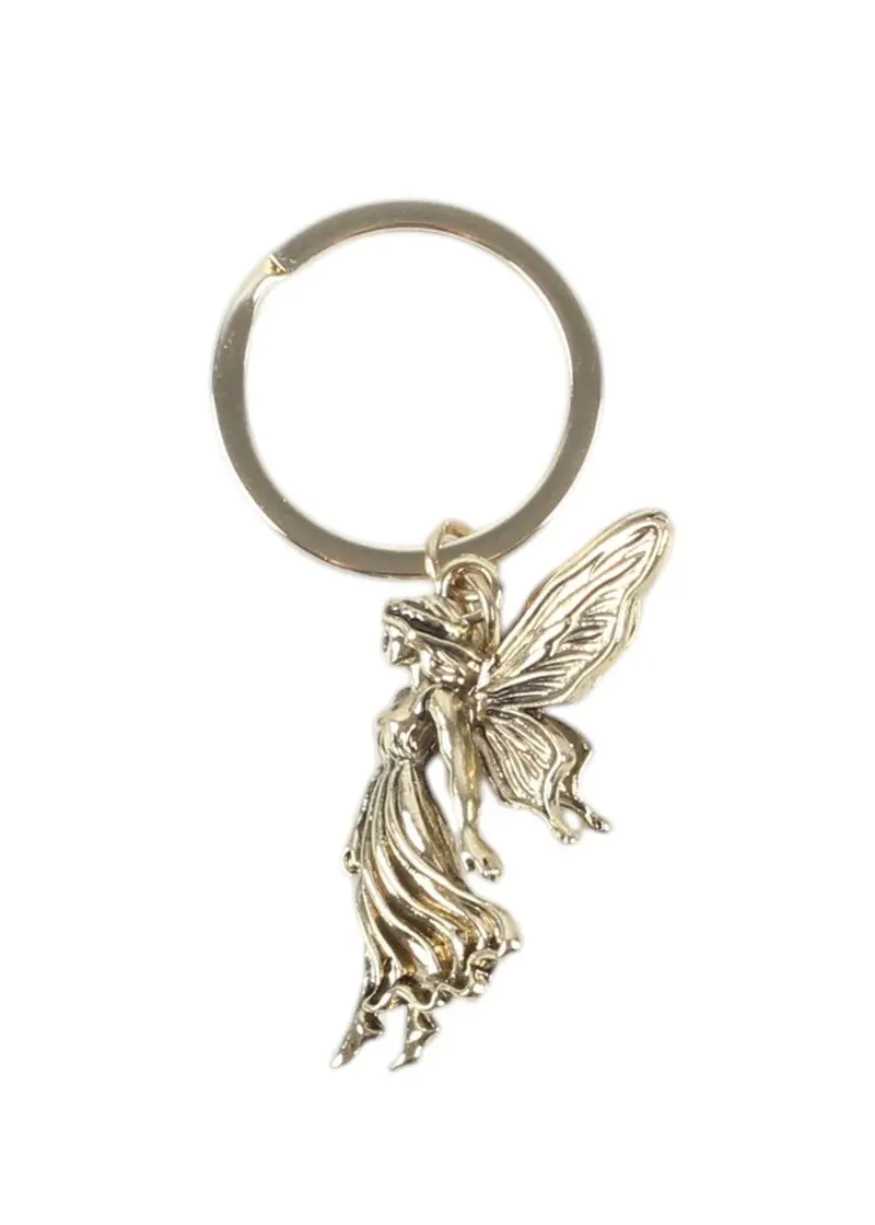 Succubus Home Fairy Tale Keychain Antique Gold