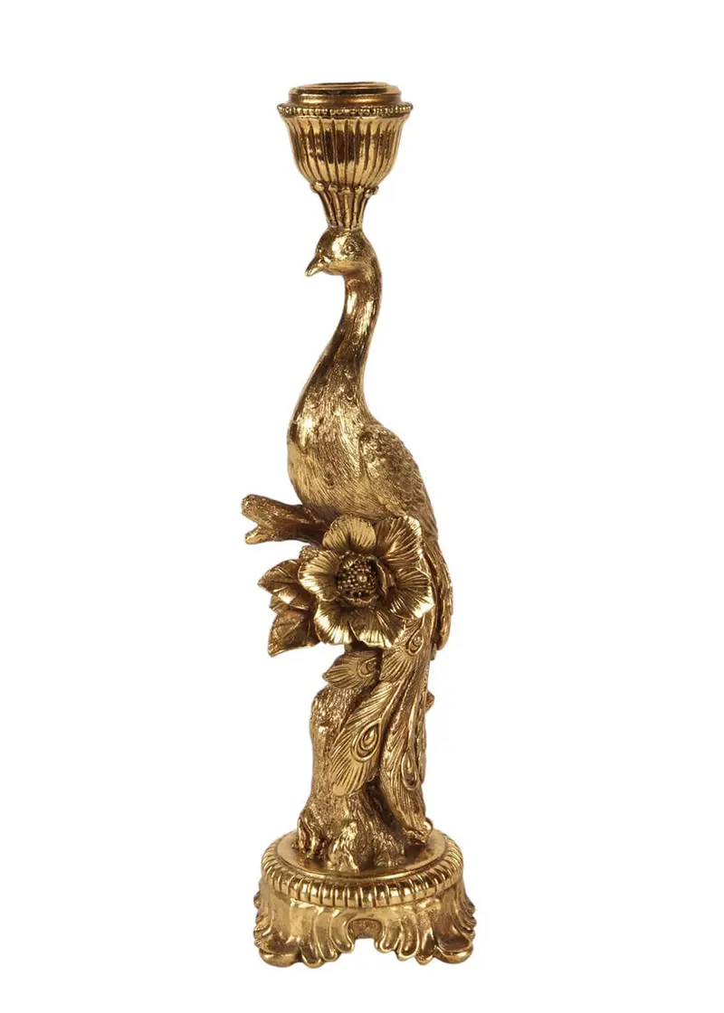 Succubus Home Fancy Bird Candle Stick Gold