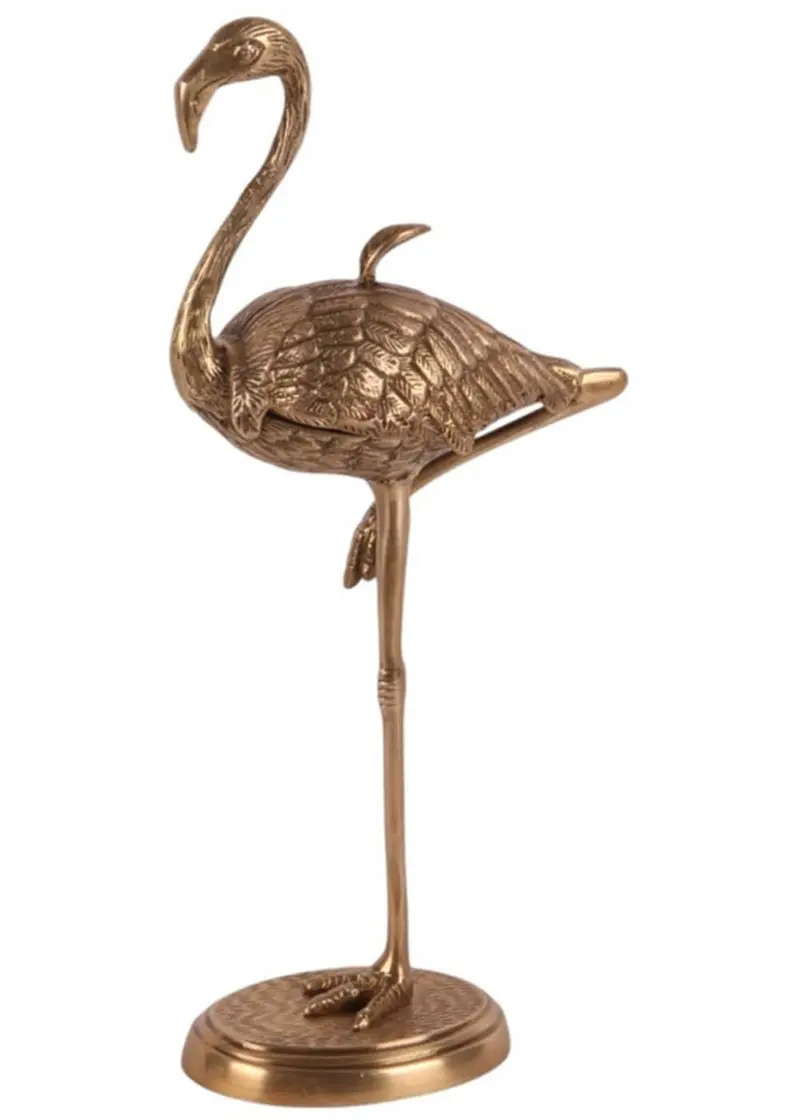 Succubus Home Flamingo Trinket Box Copper