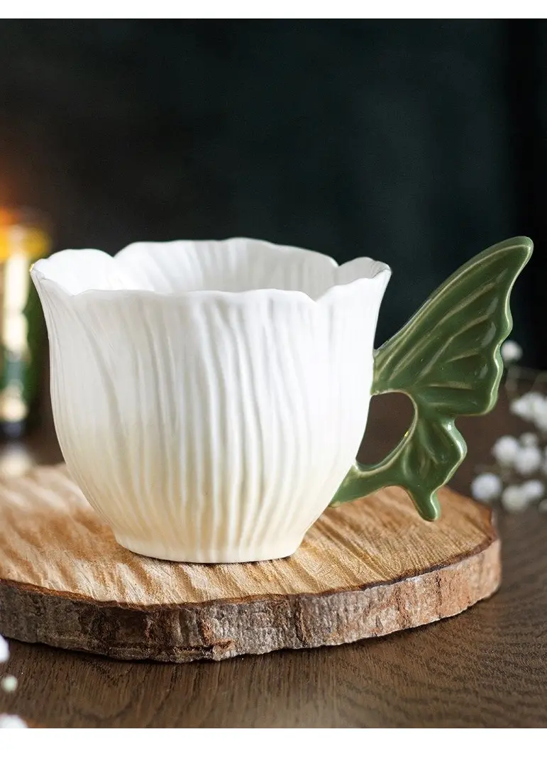 Succubus Home Flower Fairy Wing White Green Teacup