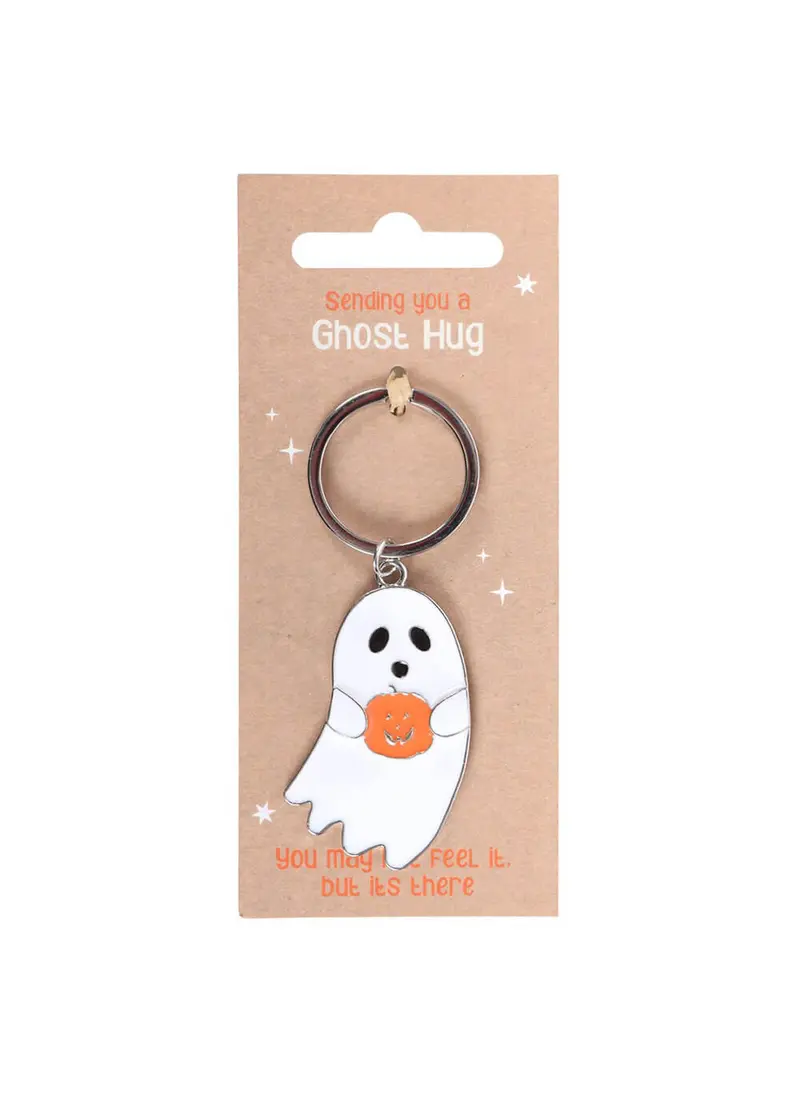 Succubus Home Ghost Hug Keychain White