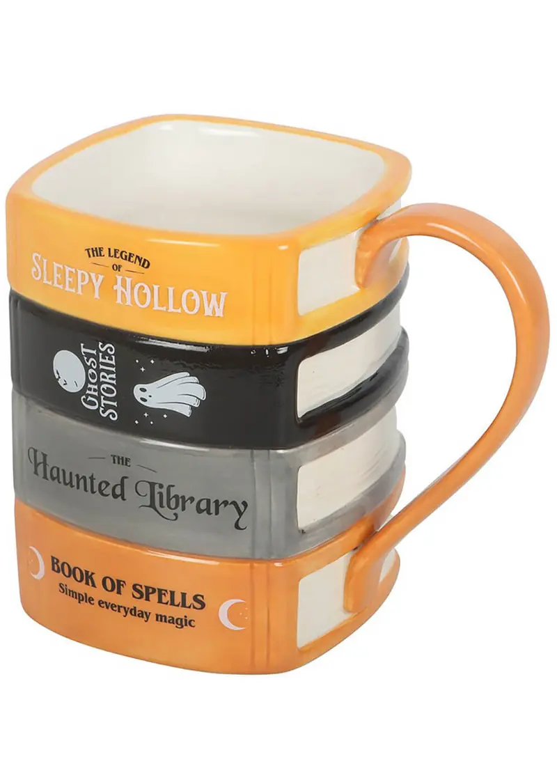 Succubus Home Haunted Library Book Stack Mug