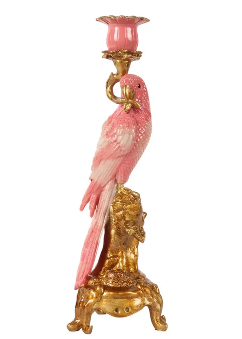 Succubus Home Parrot Candle Stick Pink