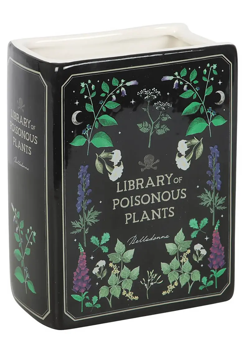 Succubus Home Poisonous Plants Book Vase Black